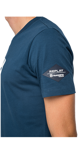 オーガニックコットン Tシャツ REPLAY FOR HUSQVARNA 詳細画像